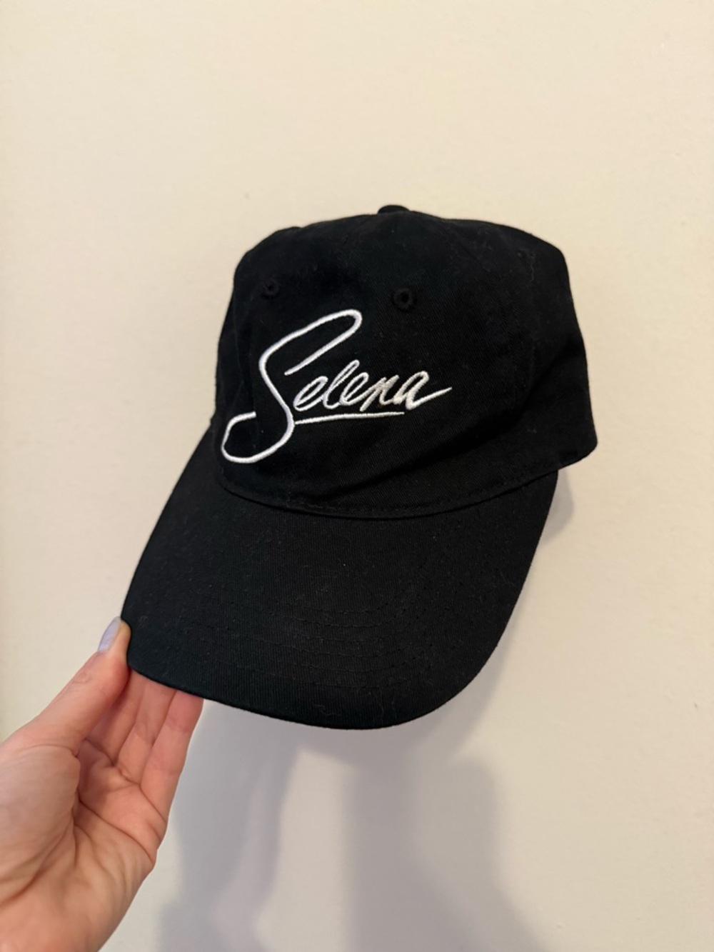 Selena Black Baseball Cap -